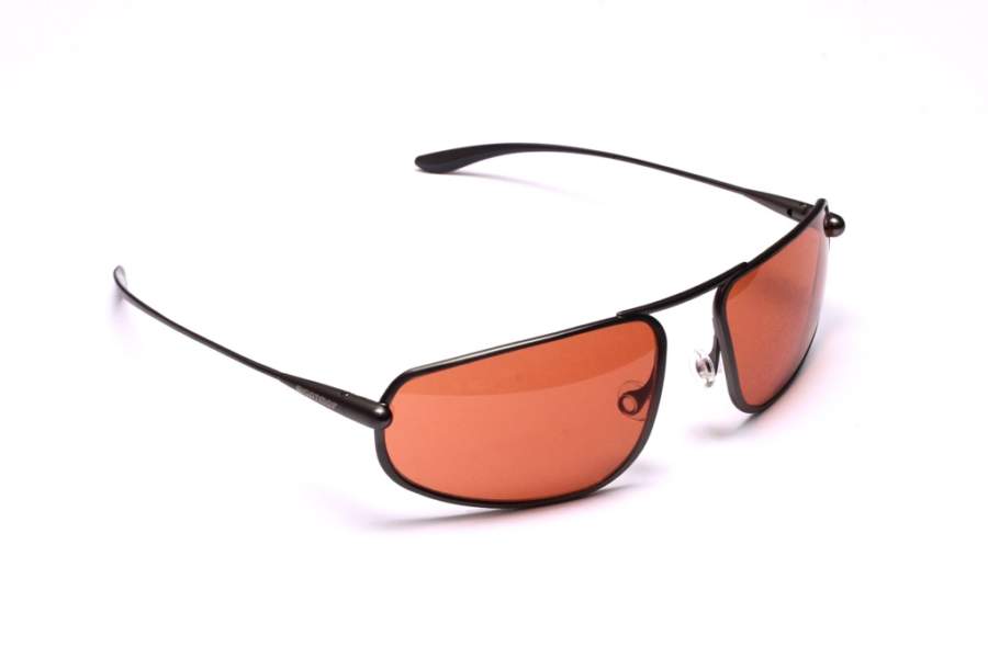 Bigatmo Strato pilot sunglasses. Gunmetal titanium frame and Alutra copper brown photochromic lenses