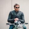 Man on a motorbike wearing Bigatmo aviator sunglasses